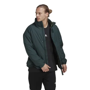 Tout neuf 🎁 Randonnee Pedestre Homme Adidas Veste Imperméable Isolée Adidas Terrex Ct Myshelter VERT ⭐ 10
