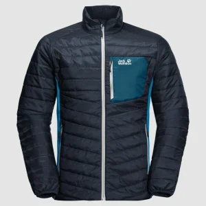 Coupon ✨ Randonnee Pedestre Homme Jack Wolfskin Doudoune Jack Wolfskin Routeburn BLEU 🔥 14