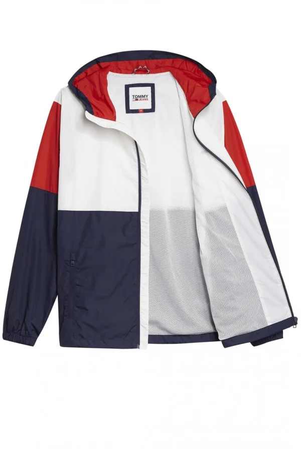 Remise 🛒 Loisirs Homme Tommy Hilfiger Coupe Vent En Nylon Recyclé – Tommy 👖 Jeans – Homme BLANC 🤩 7