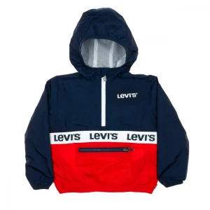 Budget 🤩 Mode- Lifestyle Homme Levi’s Coupe-vent 1/4 Zip Bleu/rouge Enfant Levis Half BLEU 🧨 12