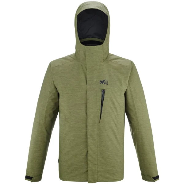 Vente flash 😉 Randonnée Homme Millet Pobeda Ii 3 In 1 Jkt VERT ✨ 1