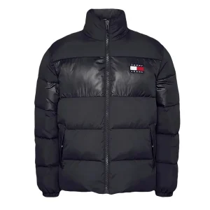 Offres 💯 Loisirs Homme Tommy Hilfiger Doudoune En Matière Recyclée – Tommy 👖 Jeans – Homme NOIR 🌟 12