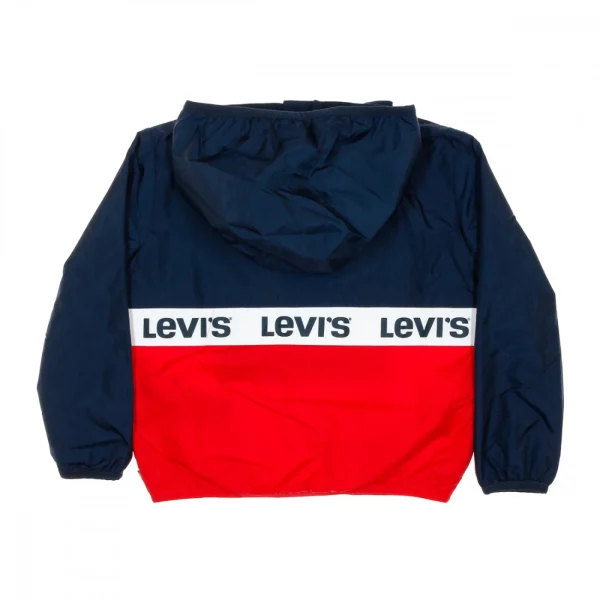 Budget 🤩 Mode- Lifestyle Homme Levi’s Coupe-vent 1/4 Zip Bleu/rouge Enfant Levis Half BLEU 🧨 1