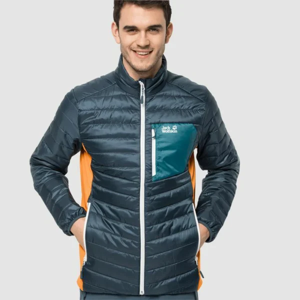 Meilleur prix 😍 Randonnee Pedestre Homme Jack Wolfskin Doudoune Jack Wolfskin Routeburn M BLEU ⌛ 4