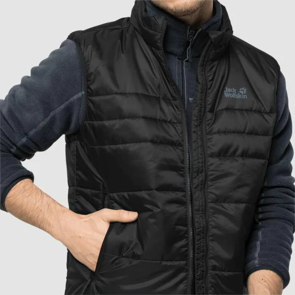De gros 👏 Randonnee Pedestre Homme Jack Wolfskin Doudoune Sans Manche Jack Wolfskin Argon 3xl NOIR 😍 4